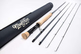 Moonshine Vesper 7wt 9ft rod assembled for balanced casting.