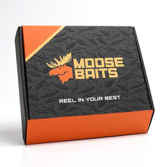 Moose Baits bass tackle mystery box front view showcasing premium lures for freshwater anglers