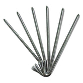 Moose Supply steel tent stake with 18 inch length and hook for secure inflatable anchoring