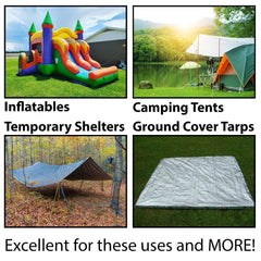 Moose Supply ground stake used for garden canopy stability in soft soil.