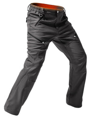 Moosehill men's fleece-lined cargo pants front view showing warm winter protection