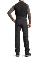 Moosehill men's fleece-lined cargo pants rear view features secure pocket.