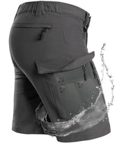 Moosehill men's hiking cargo shorts with seven pockets for trail-ready storage.