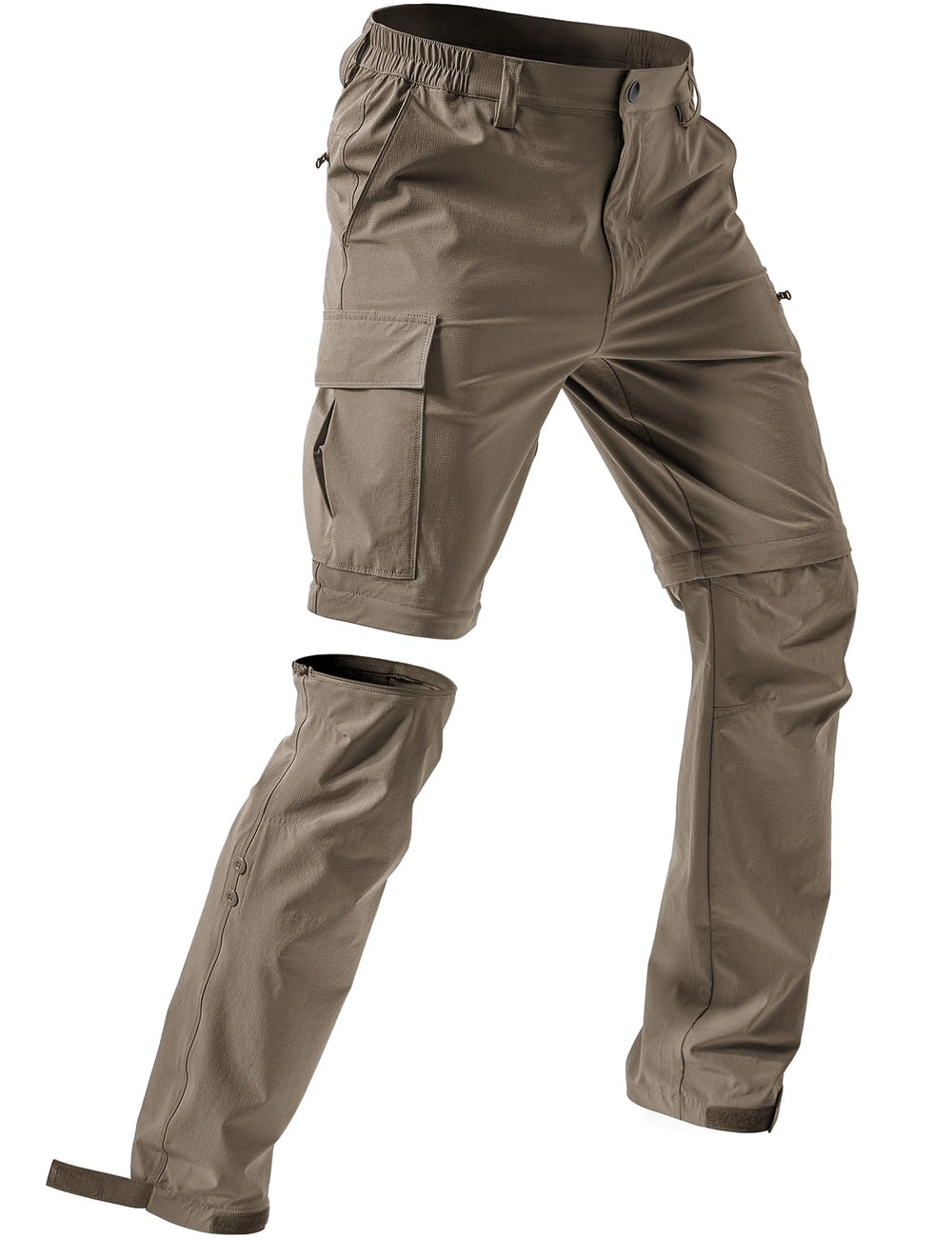 Moosehill men's hiking pants sand front view shows lightweight fabric for all-day hiking comfort.