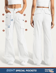 Moosehill water-resistant pants in action during a light outdoor activity in white
