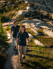 Moosehill pants hidden cord locks demonstrate two-styles-in-one for flexible fit.
