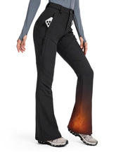 Moosehill women's snow ski pants water-resistant outer fabric keeps you dry on light snow days