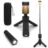 MOPGLR Telescopic Camping Lights extended height for versatile outdoor lighting.