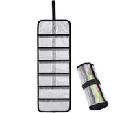 MOPHOEXII Roll Up Lure Wraps - 6-pocket closed with lures visible