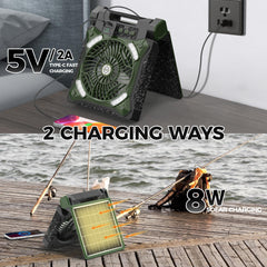 MORECORE 8W solar panel for off-grid charging in the wild