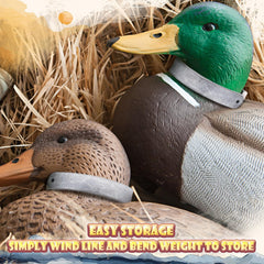 MorningRo flexible decoy strap weights offer easy storage and setup.
