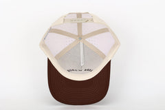 Morphita Performance Golf Hat, side ventilation view, laser-cut holes enabling airflow.