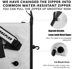 MORXPLOR insulated fish cooler bag heavy-duty PVC for durable all-day insulation