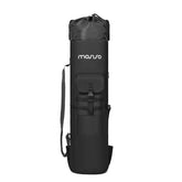 MOSISO fishing rod case bag exterior in black