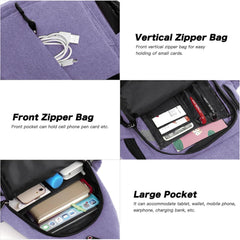 MOSISO sling backpack back anti-theft pocket keeping valuables secure during travel