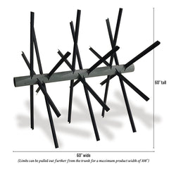MossBack Trophy Tree XL Laydown open limb pattern creates undetected ambush space.