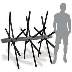 MossBack Trophy Tree XL Laydown textured limbs promote sediment and plant growth.