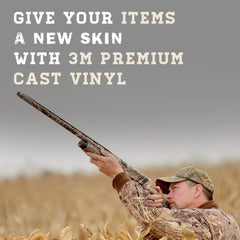 Mossy Oak Break-Up Infinity wrap uses durable 3M vinyl for long-lasting protection.