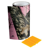 Mossy Oak Break-Up Pink camo tape roll for durable concealment on gear.
