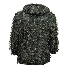 Mossy Oak Woodsman Leafy Quarter Snap Pullover side view with zippered kangaroo pocket.