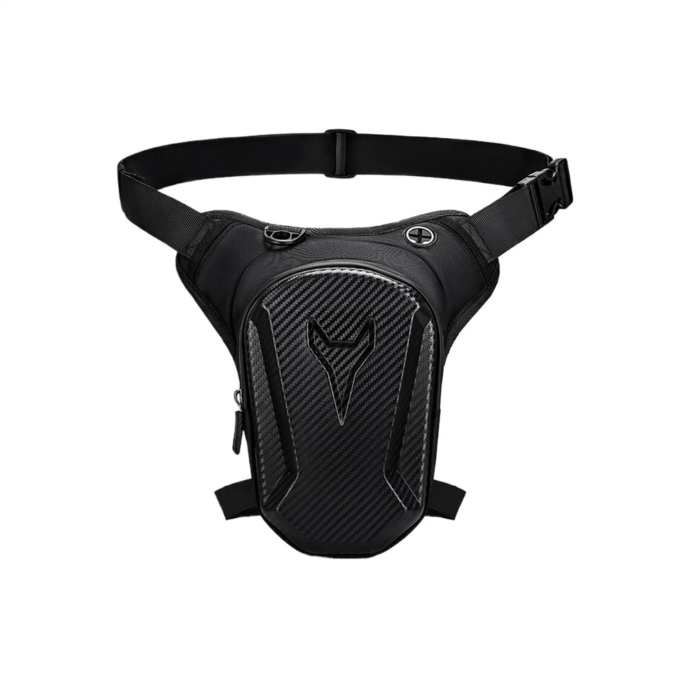 Motorcycle Leg Bag with breathable honeycomb padding for cooler rides and comfort.