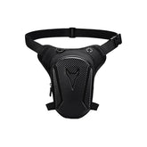 Motorcycle Leg Bag with breathable honeycomb padding for cooler rides and comfort.