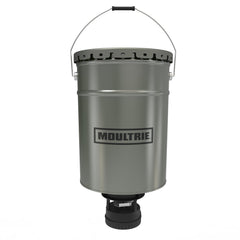 Moultrie 40lb All-in-One Hanging Deer Feeder mounted and ready for use