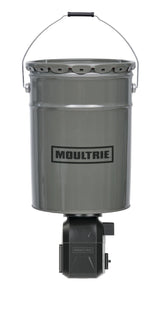 Moultrie 40lb Directional Feeder with metal bucket and lid