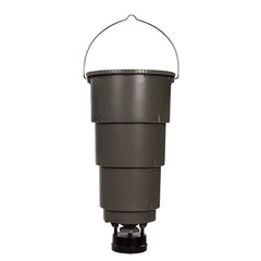 Exterior of Moultrie 5-Gallon All-In-One Hanging Deer Feeder with bucket