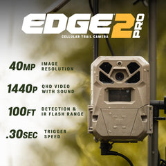 Moultrie Edge 2 Pro no-glow flash nighttime image capture
