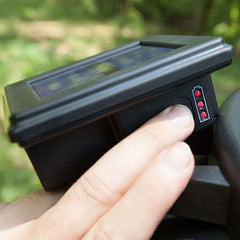 Moultrie Feeder Power Panel is compatible with external power ports on Moultrie feeders