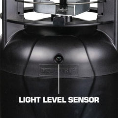 Close-up of setup area showing dawn-dusk timer and switches