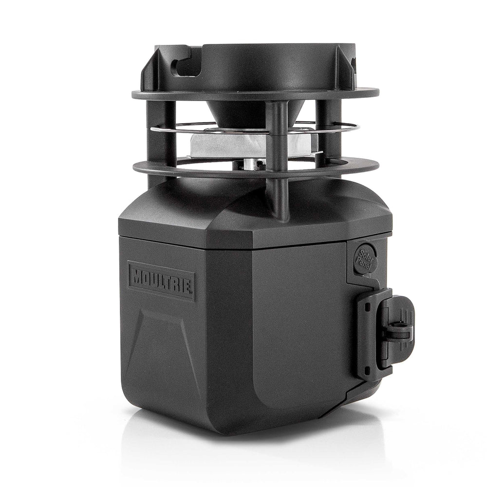 Moultrie Pro Hunter III feeder quicklock adapter enables easy secure swaps