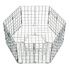 Hexagonal guard design protecting feed from varmints