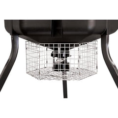 Guard mounted on 30-gallon Quick-Lock hopper showing access to kit