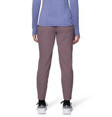 Mountain Hardwear Dynama Ankle Pant waistband closeup demonstrates comfortable, flattering fit.