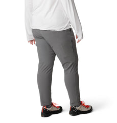 Mountain Hardwear Dynama Ankle Pant Sediment side view highlights stretch and mobility for all-day ease.