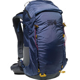 Mountain Hardwear JMT 25L backpack, women's Northern Blue, front view ideal for day hikes.