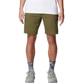 Mountain Hardwear AP Cargo Short front view shows durable stretch fabric for rugged outdoor days.