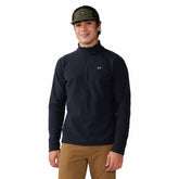 Mountain Hardwear Summit Grid mock-neck fleece for extra warmth on cool mornings.