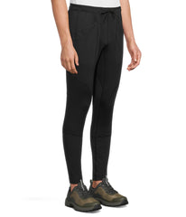 Mountain Hardwear Up First Tech Fleece Pant black, back view, comfortable midlayer on chilly days