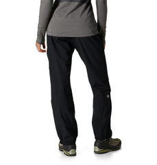 Mountain Hardwear Women's Stretch Ozonic Pant back view illustrating full coverage and mobility