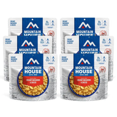 Mountain House Creamy Macaroni & Cheese pack ready for camp meals