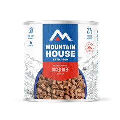Six-pack Mountain House case ready for camping or emergencies