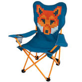 Mountain Summit Gear Kids Camping Chair fox design offers portable seating for outdoor adventures.