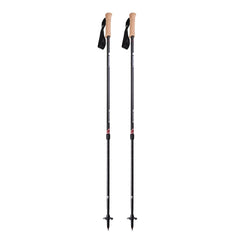 Mountainsmith Andesite carbon trekking pole close-up of cork handle for comfort on hikes