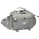 Mountainsmith Tour lumbar pack front panel pocket keeps essentials handy.