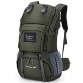 MOUNTAINTOP 40L backpack front view for weekend hikes and easy access.