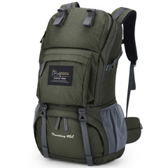 MOUNTAINTOP 40L backpack front view for weekend hikes and easy access.