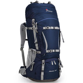 MOUNTAINTOP 70L backpack front view showing generous capacity for multi-day trips